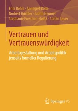 portada Vertrauen und Vertrauenswürdigkeit (in German)