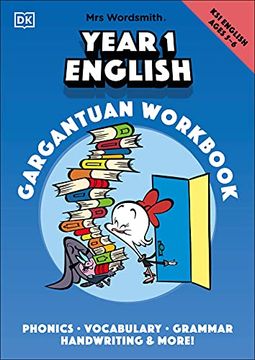 portada Mrs Wordsmith Year 1 English Gargantuan Workbook, Ages 5-6 (Key Stage 1): Phonics, Vocabulary, Handwriting, Grammar, and More! (in English)