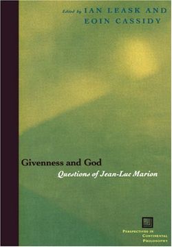 portada Givenness and God: Questions of Jean-Luc Marion (Perspectives in Continental Philosophy) 