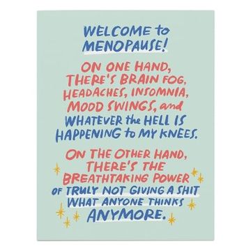 portada 6-Pack  em & Friends Breathtaking Power Welcome to Menopause Card (en Inglés)