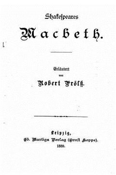 portada Shakespeares Macbeth (en Alemán)