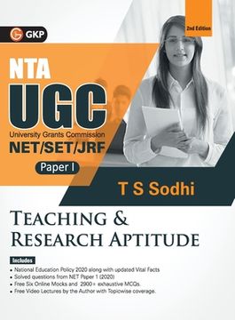 portada Nta Ugc (Net/Set/Jrf ) 2021 Paper I Teaching & Research Aptitude (en Inglés)