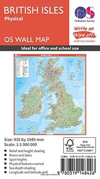 portada British Isles Physical (OS Wall Map)