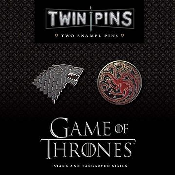 portada Game of Thrones Twin Pins: Stark and Targaryen Sigils: Two Enamel Pins (en Inglés)