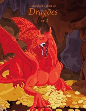portada Livro para Colorir de Dragões 1 & 2 (en Portugués)