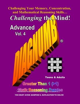 portada Diagnumb Advanced Vol. 4: Greater Than 1 (>1) Math Reasoning Puzzles (en Inglés)