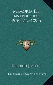 portada Memoria de Instruccion Publica (1890)