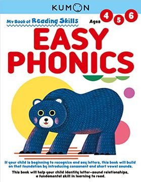 portada Kumon my Book of Reading Skills: Easy Phonics (Reading Skills), Ages 4-6, 96 Pages (my Book of Reading Skills) (en Inglés)
