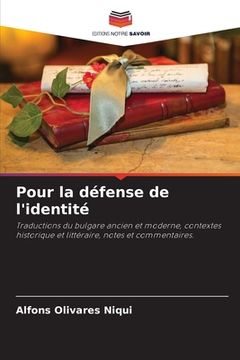 portada Pour la défense de l'identité (en Francés)