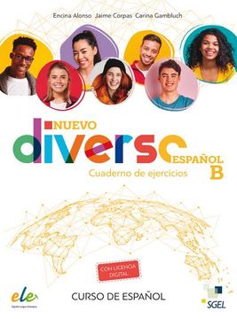 portada Diverso Español b: Curso de Español Para Jóvenes / Cuaderno de Ejercicios / Arbeitsbuch + Code (Nuevo Diverso) (in Spanish)