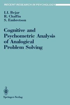portada cognitive & psychometric analysis of analogical problem oslving: (en Inglés)