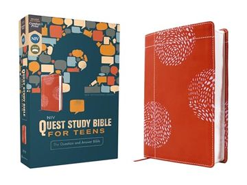 portada Niv, Quest Study Bible for Teens, Leathersoft, Coral, Comfort Print: The Question and Answer Bible (in English)