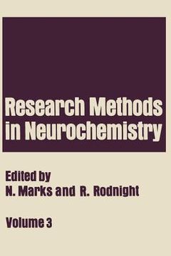 portada Research Methods in Neurochemistry: Volume 3 (en Inglés)