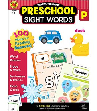 portada Words to Know Sight Words, Grade Preschool (en Inglés)