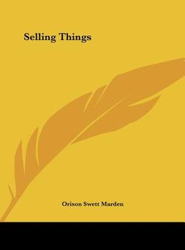 portada selling things (en Inglés)