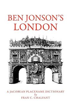 portada ben jonson's london: a jacobean placename dictionary (en Inglés)