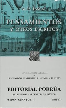 portada Pensamientos y Otros Escritos Pascal (in Spanish)