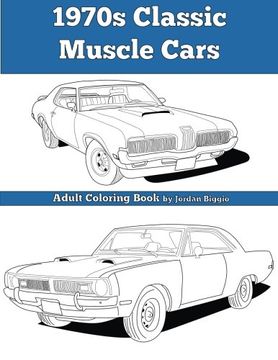 portada 1970s Classic Muscle Cars: Adult Coloring Book