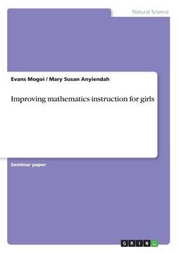 portada Improving mathematics instruction for girls (en Inglés)