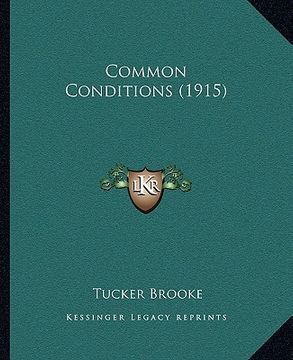 portada common conditions (1915) (en Inglés)