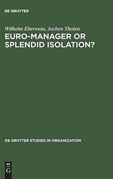 portada Euro-Manager or Splendid Isolation? (de Gruyter Studies in Organization) (in English)