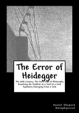 portada the error of heidegger (en Inglés)