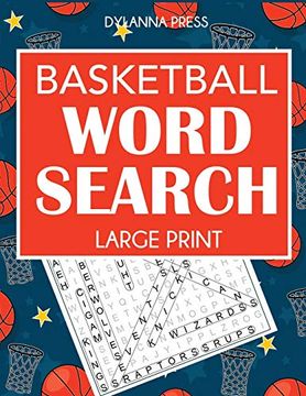 portada Basketball Word Search: Large Print Word Search Featuring Favorite Players, Teams, and Game Terms (en Inglés)