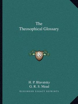 portada the theosophical glossary (en Inglés)