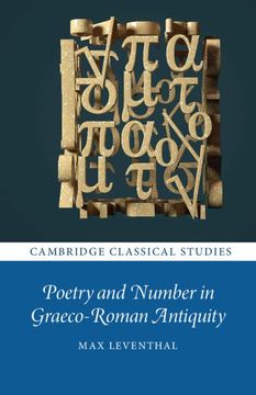 portada Poetry and Number in Graeco-Roman Antiquity (Cambridge Classical Studies) (en Inglés)