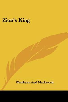 portada zion's king (en Inglés)