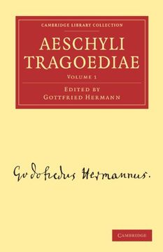 portada Aeschyli Tragoediae 2 Volume Paperback Set: Aeschyli Tragoediae: Volume 1 Paperback (Cambridge Library Collection - Classics) (en Griego Antiguo)