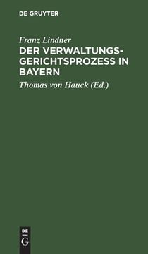 portada Der Verwaltungsgerichtsprozeã â in Bayern (German Edition) [Hardcover ] (en Alemán)