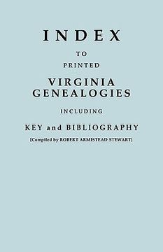portada index to printed virginia genealogies, including key and bibliography (en Inglés)