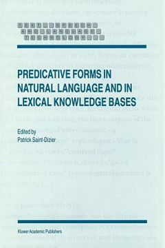 portada predicative forms in natural language and in lexical knowledge bases