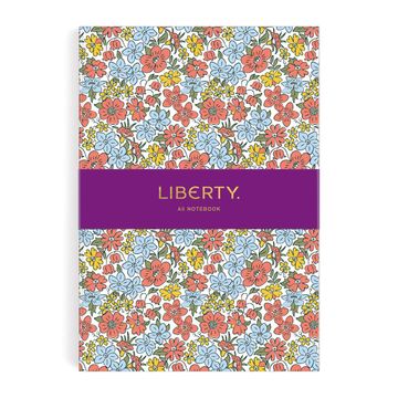 portada Liberty Betty bea a5 Journal From Galison - 136 Lined Pages With Gilded Edges, 5. 25 x 7. 25", Softcover Journal, Beautiful Floral Print From Liberty London