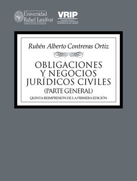 portada Obligaciones y Negocios Jurã­Dicos Civiles de Rubã©N Alberto Contreras Ortiz(Editorial Cara Parens)