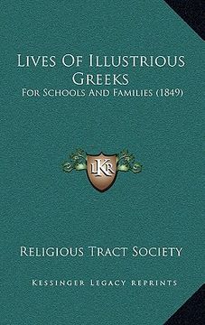 portada lives of illustrious greeks: for schools and families (1849) (en Inglés)