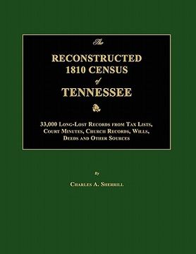 portada the reconstructed 1810 census of tennessee (en Inglés)