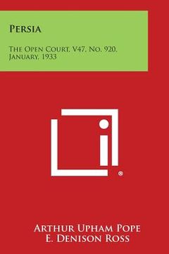 portada Persia: The Open Court, V47, No. 920, January, 1933