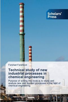 portada Technical study of new industrial processes in chemical engineering