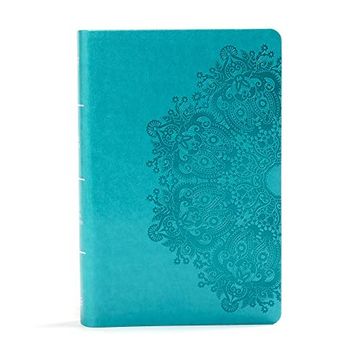 portada Kjv Large Print Personal Size Reference Bible, Teal Leathertouch (in English)