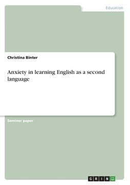 portada Anxiety in learning English as a second language (en Inglés)