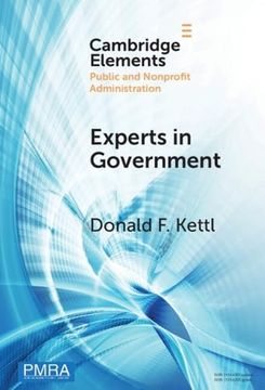 portada Experts in Government: The Deep State From Caligula to Trump and Beyond (Elements in Public and Nonprofit Administration) (in English)
