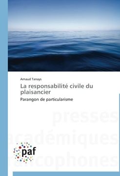 portada La Responsabilite Civile Du Plaisancier