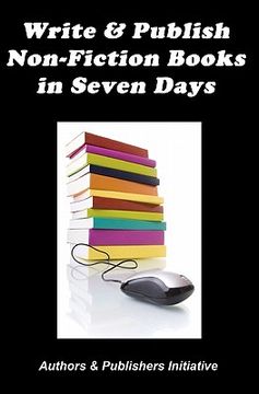 portada write & publish non-fiction books in seven days (en Inglés)
