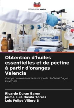 portada Obtention D'huiles Essentielles et de Pectine à Partir D'oranges Valencia (in French)