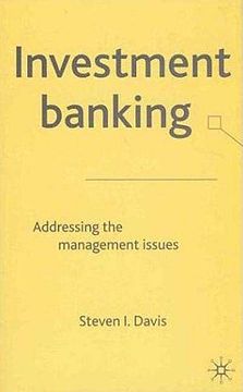 portada investment banking: addressing the management issues (en Inglés)