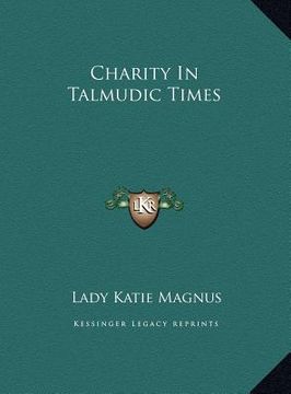 portada charity in talmudic times (en Inglés)