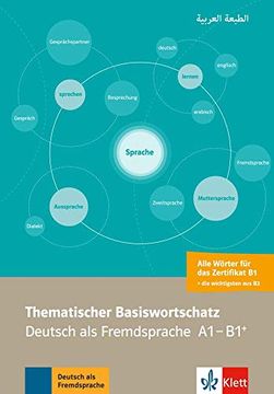 portada Thematischer Basiswortschatz. Deutsch als Fremdsprache A1-B1+. Mit Übersetzungen und Erläuterungen auf Arabisch