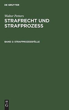 portada Strafprozeã â fã Â¤Lle (Strafrecht und Strafprozeã â ) (German Edition) [Hardcover ] (in German)